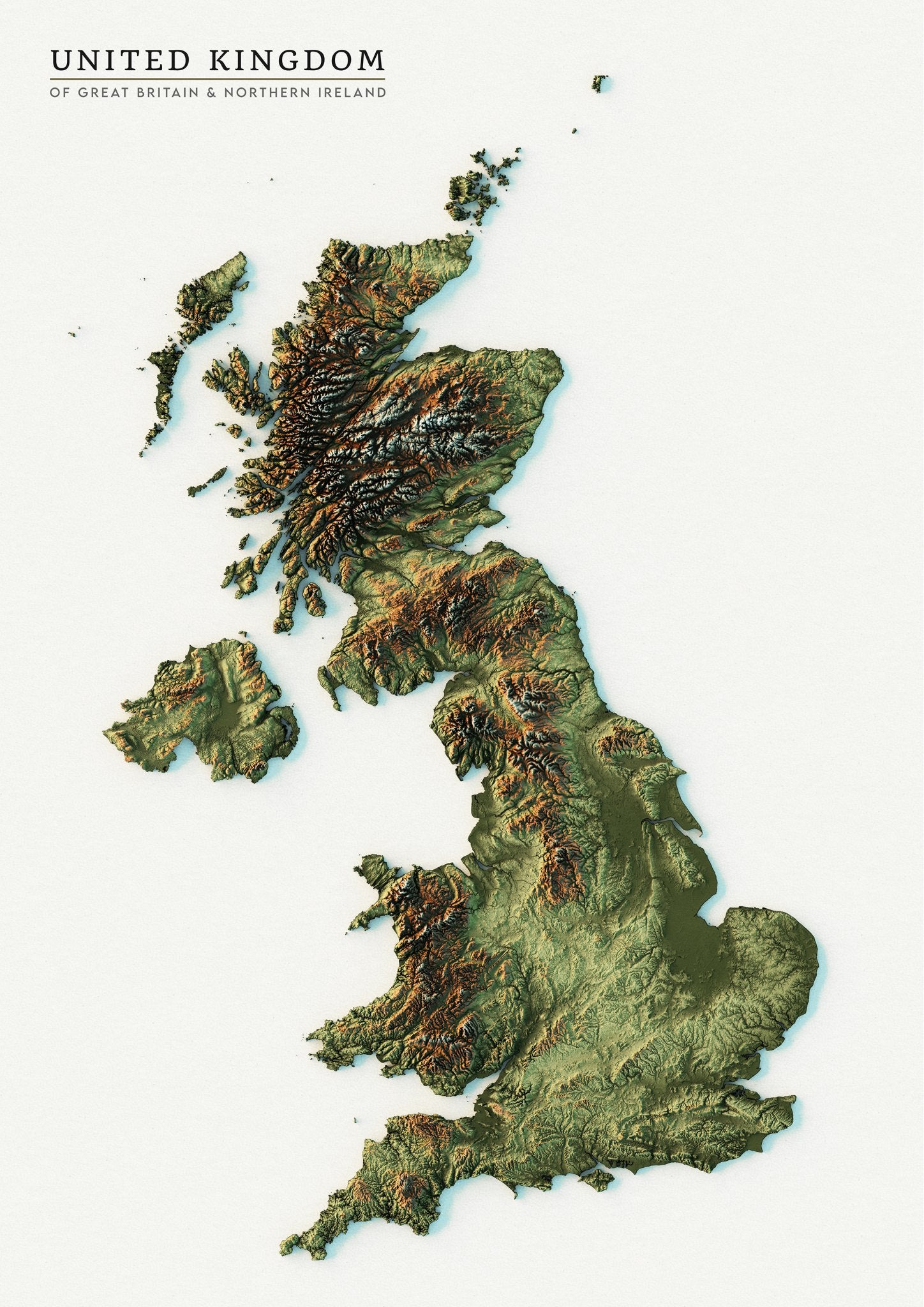 Large Scale Uk Map United Kingdom Realistic map – Amazing Maps