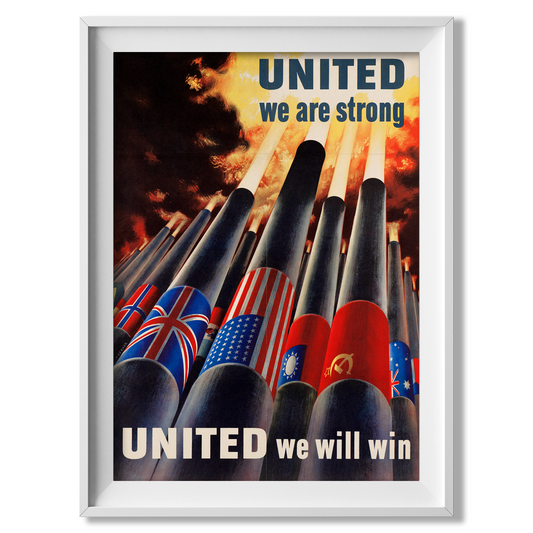United We Will Win! - WW2 Allied Poster