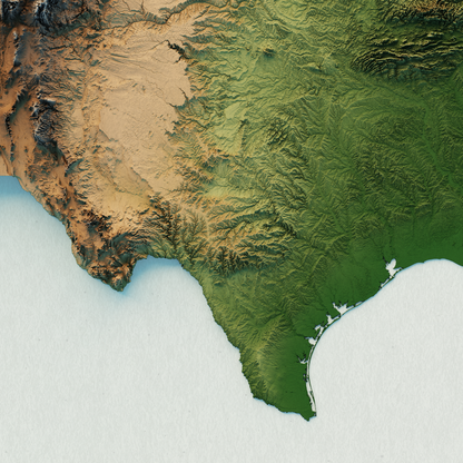 United States Realistic Relief map