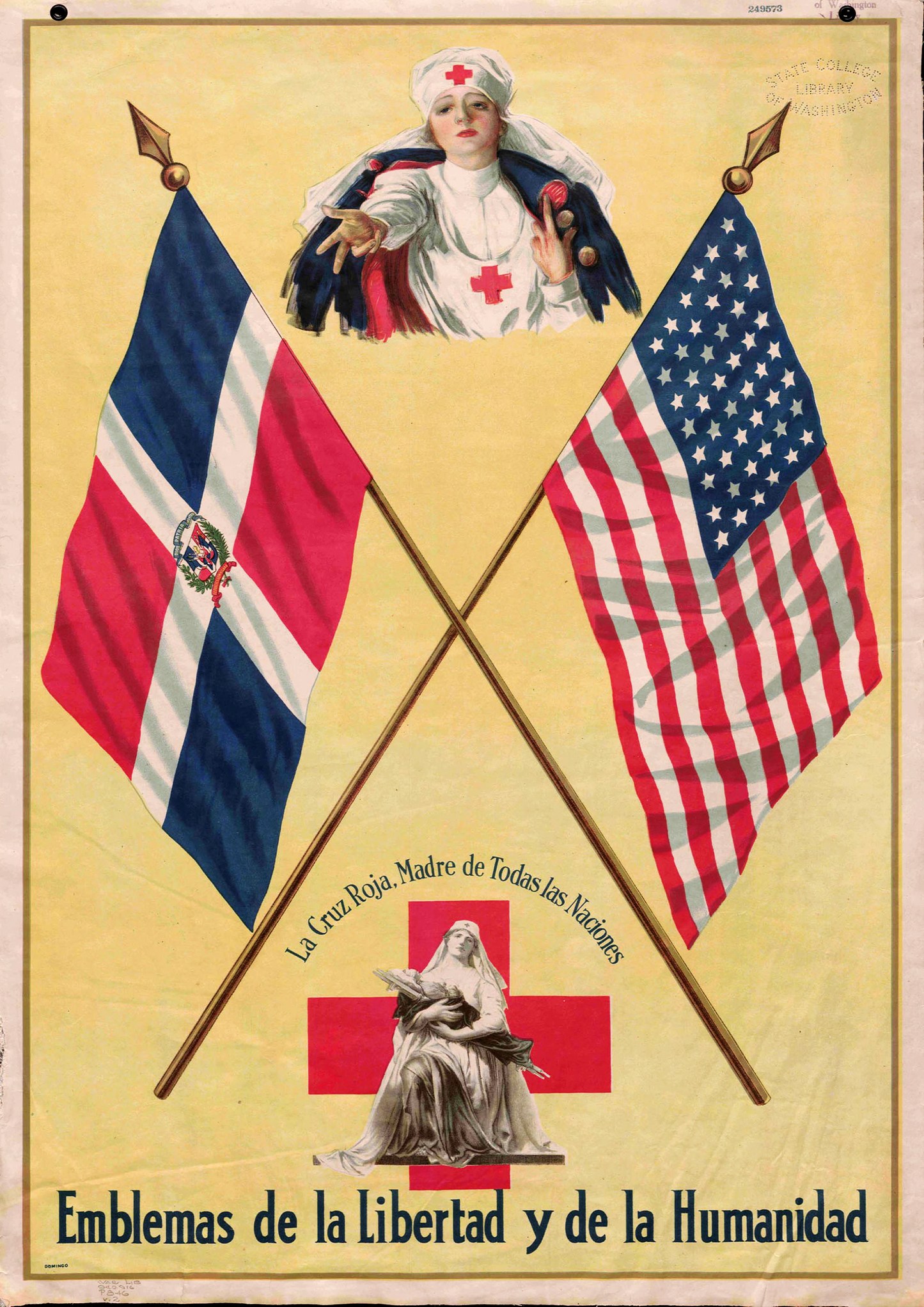 USA - Dominican Republic Friendship Poster
