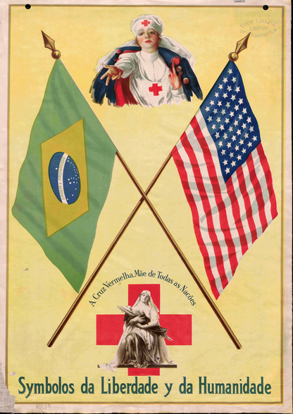USA - Brazil Friendship Poster