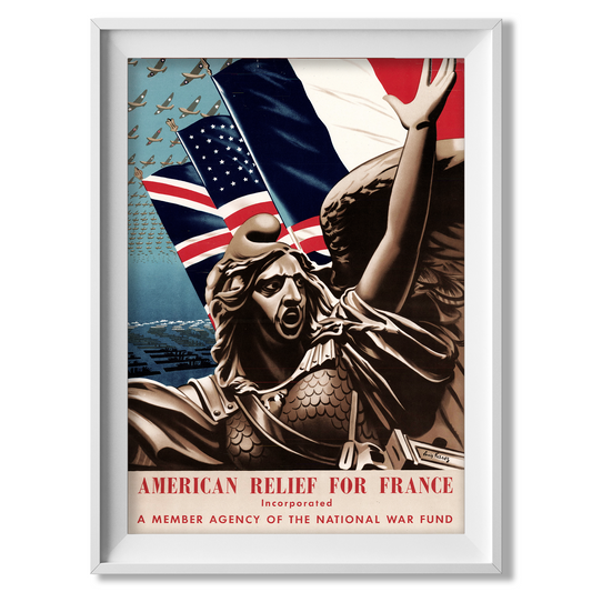 USA - France Friendship Poster