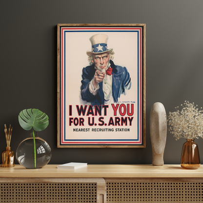 US Army Recruitment Propaganda Poster