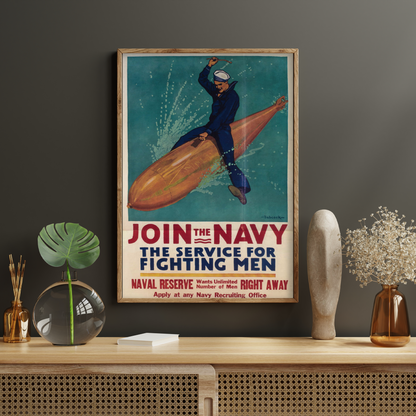 US Navy Recruitment Propaganda Poster